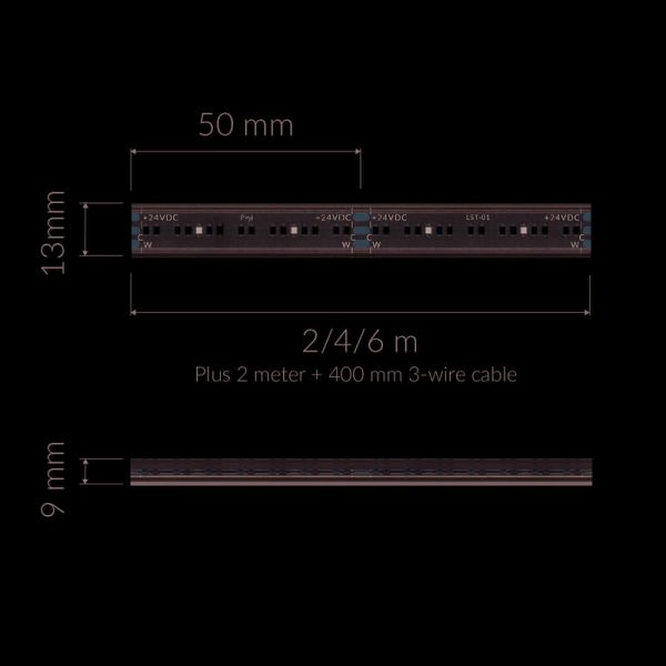 VALOPROFIILI/-NAUHA PLEJD 2M IP66 960LM 2200-4000K 24VDC