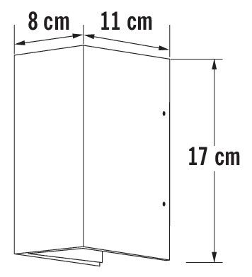 SEINÄVALAISIN ULKO KONSTSMIDE 7940-370 CREMONA LED 2X3W ANTR