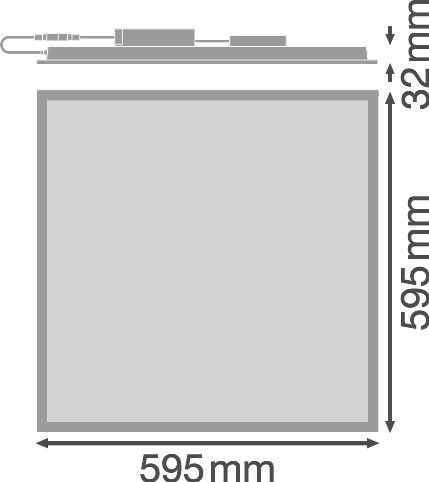 MODUULIVALAISIN PANEL VALUE PL CMFT 600 33W/840 UGR19 DALI