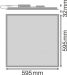 MODUULIVALAISIN PANEL VALUE PL CMFT 600 33W/840 UGR19 DALI