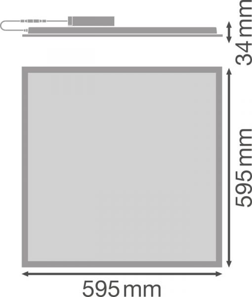 MODUULIVALAISIN PANEL VALUE PL COMP 600 33W/840 3630LM