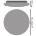 PINTA-ASENNUSVAL SF CIRC SF CIRC IP44 18W 3CCT 1440LM
