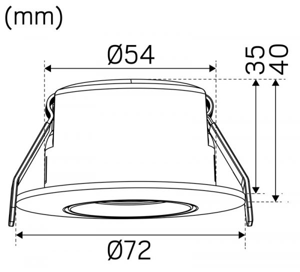 ALASVALO OPTIC IP44 310lm 4,5W 4000K DIM TILT