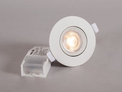 ALASVALO COMFORT TWIST QUICK IP44 470lm 6,5W 2/3/4K TILT WH