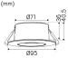 ALASVALO COMFORT TWIST QUICK IP44 6,5W 2/3/4K TILT WH 6PACK