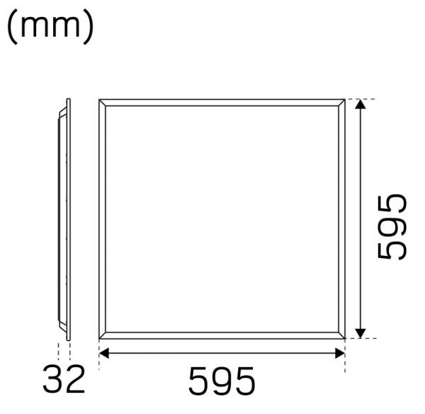 MODUULIVALAISIN SKY OP IP40 3800LM 3/4K DIM