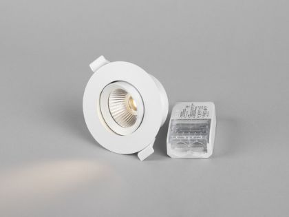 ALASVALO OPTIC G2 IP44 350LM 6W TUNE DIM WH TILT