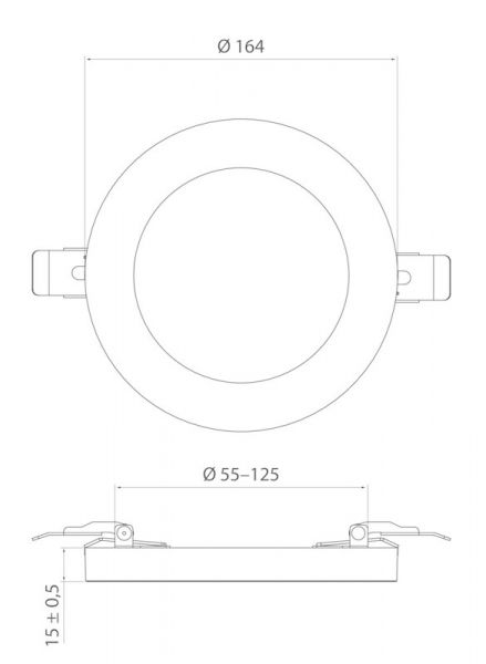 ALASVALO CIO MULTI IP20 9W 830/840/865 DIM WH