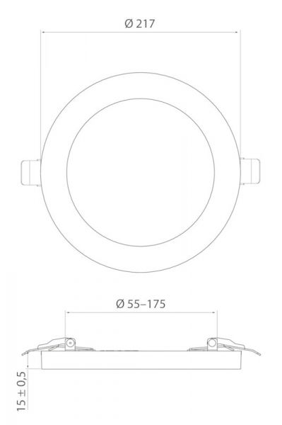 ALASVALO CIO MULTI IP20 12W 830/840/865 DIM WH