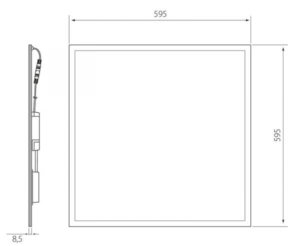 MODUULIVALAISIN PLATA IP20 33W/840 PSMP WH