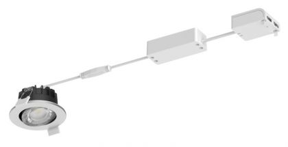 KOHDEVALAISIN LEDINAIRE ALL-IN 550LM CCT 6W 40D IP65/IP20 WH