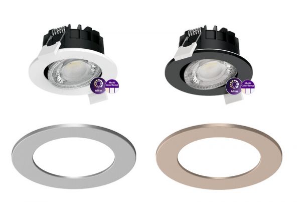 KOHDEVALAISIN LEDINAIRE ALL-IN 550LM CCT 6W 40D IP65/IP20 BK