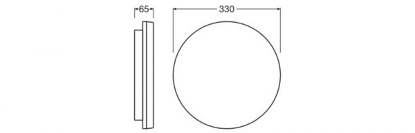 PINTA-AS.VALAISIN LEDVANCE SF FLAT RD 330 19W CCT ML