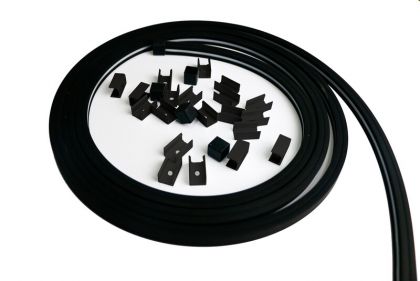 VALOPROFIILI/-NAUHA ELITE 24V, SAUNA BLACK, 9W/M