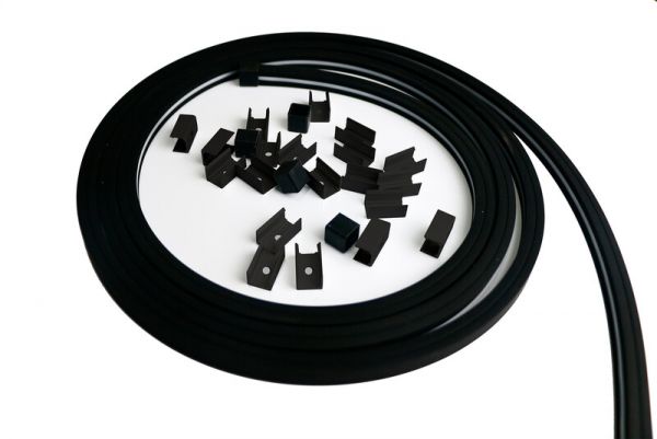 VALOPROFIILI/-NAUHA ELITE 24V, SAUNA BLACK, 9W/M