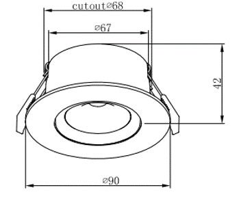 Alasvalo FTLIGHT SALLA 6W 60° 3CCT VA