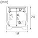 LED-PROFIILI HIDE A LITE PROFIILI ART HIGH 2M ALU