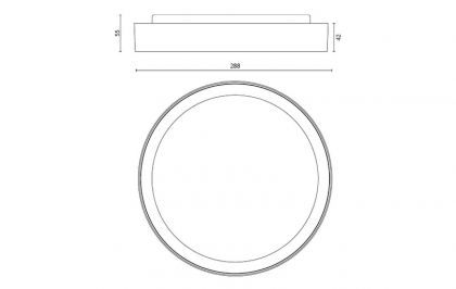 PINTA-ASENNUSVALAISIN DISC 290 4000K VA