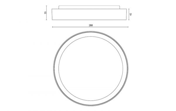 PINTA-ASENNUSVALAISIN DISC 290 4000K VA