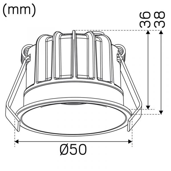 ALASVALO OPTIC IP44 230lm 4W 3000K DIM WH