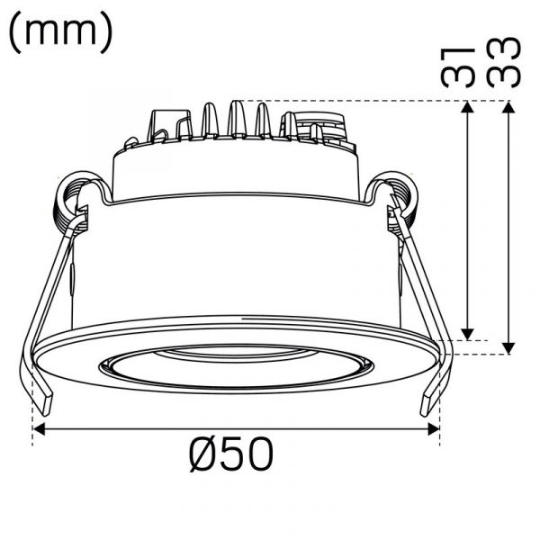 ALASVALO OPTIC IP44 230lm 4W 3000K WH TILT
