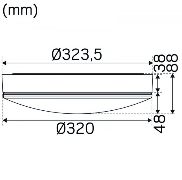 PINTA-AS.VALAISIN HIDE A LITE IP44 1400lm 15W 3/4K WH