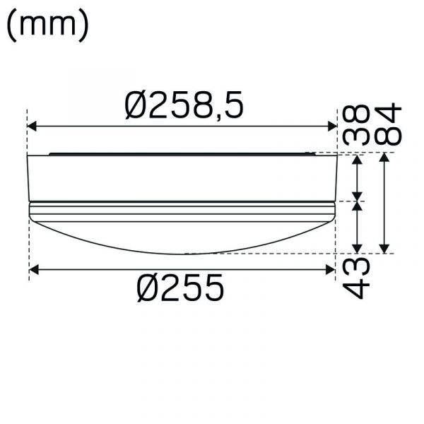TUNNISTINVALAISIN IP44 900lm 11W 3/4K WH S