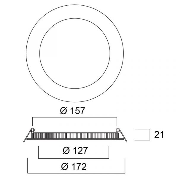 ALASVALO SYLVANIA START FLAT 0054121 157 12W 1100LM 4K DIM