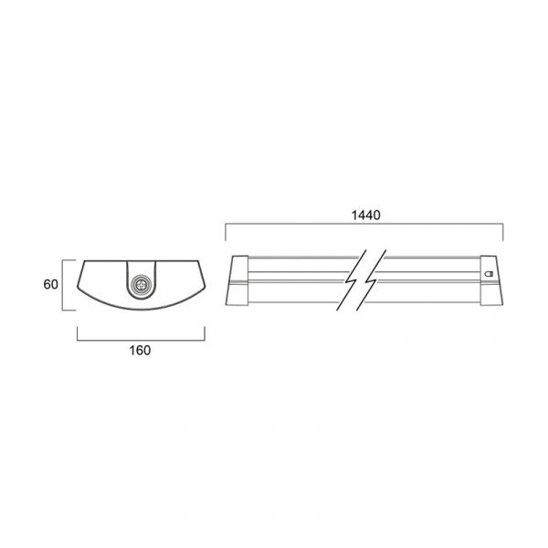 YLEISVALAISIN DELTAWING 1500 31-55W 4300-7400LM 840