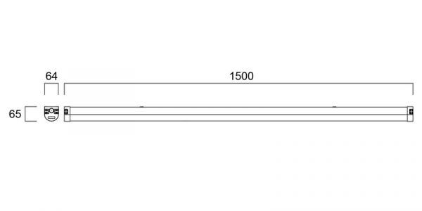 RUNKOVALAISIN START BATTEN 1500 52W 3900/7300LM 830/840
