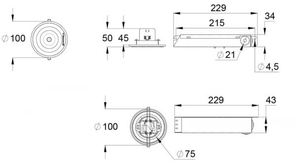 TURVAVALAISIN TEKNOWARE ZONESPOT II Y0471W 24-230V