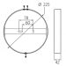 PINTA-ASENNUSVALAISIN RONDA 225 IP20 15W/830 DIM PCO WH