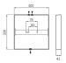 PINTA-ASENNUSVALAISIN KUBO 300 IP20 21W/830 DIM PCO WH