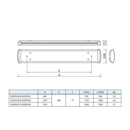 PINTA-/RIPUSTUSVALAISIN ELIFE KOTILOISTE IP44 LED 41W 840