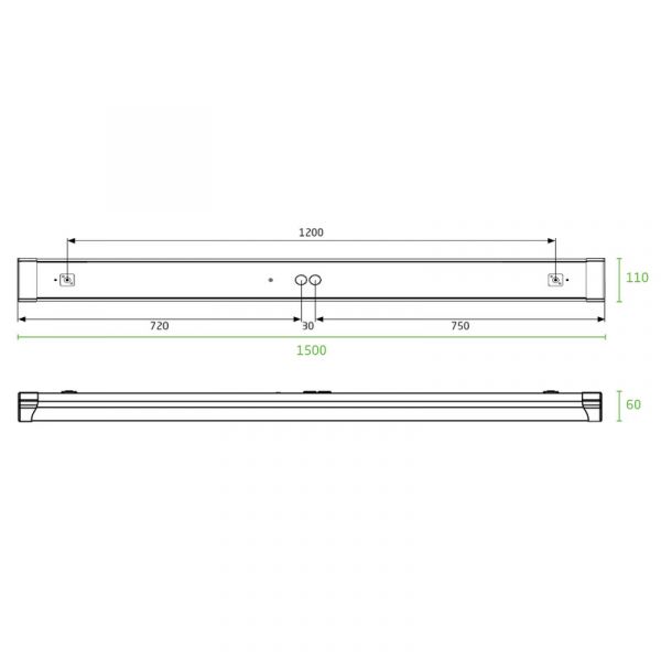 PINTA-ASENNUSVALAISIN ELIFE MINIKOTILOISTE IP54 47W 840