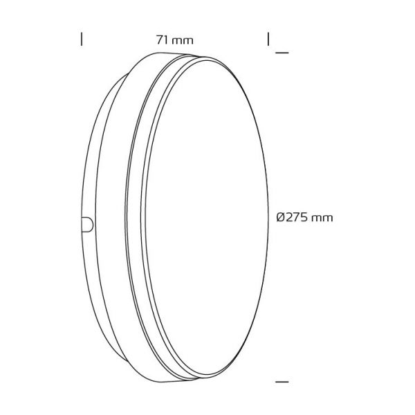 SEINÄ/KATTOVAL ULKO ADRIANO IP54 18W 3000K/4000K WH DIM