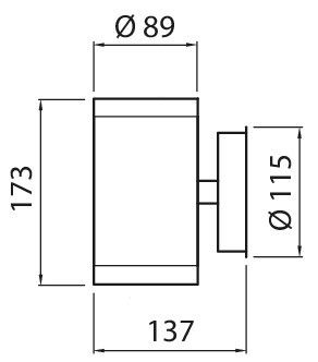 SEINÄVAL ULKO ALPPILA DOUBLEXL IP44 2XGU10 GLC WH