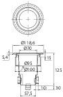 MAAVALAISIN HOLM IP65 GU10 GLFR RST