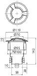MAAVALAISIN HOLM 3EYE IP65 GU10 GLFR ANT