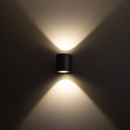 SEINÄ/KATTOVALAISIN ULKO DIVA 2X5W LED MUSTA 3K