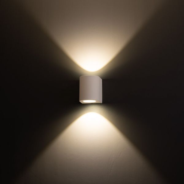 SEINÄ/KATTOVALAISIN ULKO DIVA 2X5W LED VALKOINEN 3K