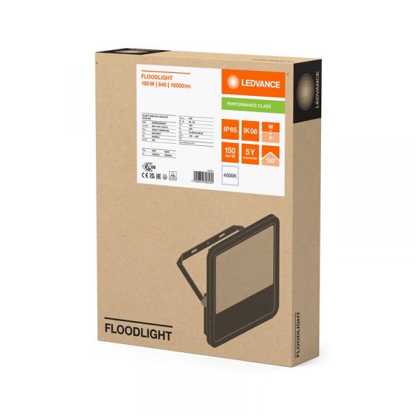 VALONHEITIN FLOODLIGHT PFM FL 150 15000LM 840 SYM ML BK