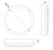 SEINÄ/KATTOVAL ULKO HALO IP65 14W 830/840 PCO WH