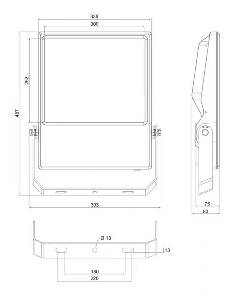 VALONHEITIN RANGE IP66 36000LM 300W/740 ASYM