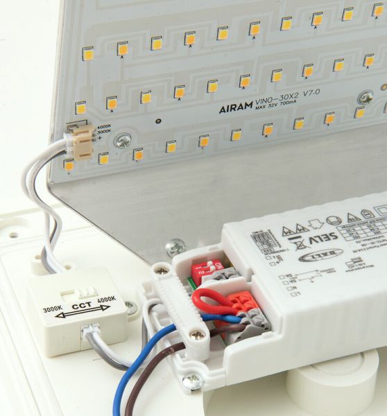 SEINÄVALAISIN ULKO VINO DUO IP65 19W 830/840 PCO WH