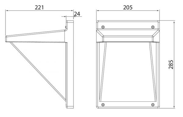 SEINÄVALAISIN ULKO VINO DUO IP65 19W 830/840 PCO WH