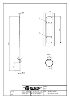 KARTIOPYLVÄS TEHOMET KH6/60 KARTIOPYLVÄS/125MM