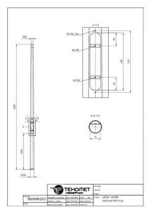 KARTIOPYLVÄS TEHOMET A203SK 3.5m/108mm SUORA