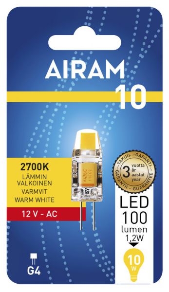 LED-LAMPPU AIRAM PO 827 100lm G4 12V