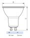 KOHDELAMPPU MASTER VALUE GU10 940 380LM 50W=3.7W 36D